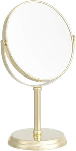 [RESIGILAT] Oglinda cosmetica aurie 1x/5x, 18,3 x 12,5 cm