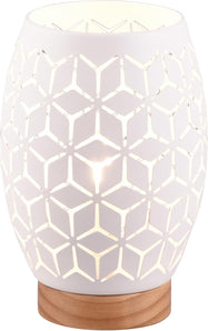 [RESIGILAT] Reality Leuchten Bidar R51571031, lampa de masa, metal alb mat