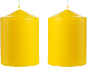 [RESIGILAT] Lumanari parfumate Citronela, Galbene Pilon 10x7cm, Ardere 35 ore