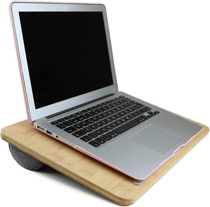 [RESIGILAT] Suport laptop lemn pentru genunchi 17 inch bambus