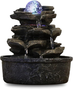 [RESIGILAT] Zen'Light Little Rock, Cascada cu efect piatra, H 23 cm