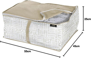 [RESIGILAT] Comoda sub pat Domopak 55x45x25cm maro gri poliester