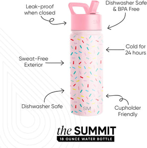 [RESIGILAT] Summit Sticla Apa Copii, 473 ml, Otel Inoxidabil, Confetti