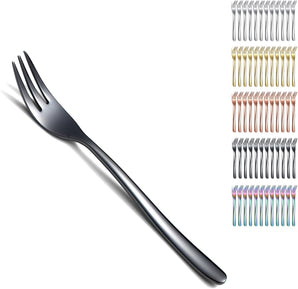 [RESIGILAT] Furculite negre 12 bucati, 14cm, din otel inoxidabil