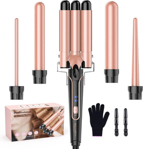 [RESIGILAT] Ondulator BESTOPE PRO, 5 in 1, cu butoaie, accesoriu inclus.