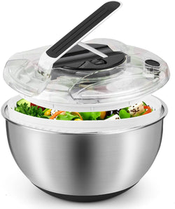 [RESIGILAT] Pulverizator salata inox, 4.5 l, cu capac, baza antiderapanta