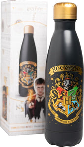 [RESIGILAT] Sticlă termos Harry Potter Hogwarts, 500 ml, oțel inoxidabil, negru, menține băuturile calde/reci