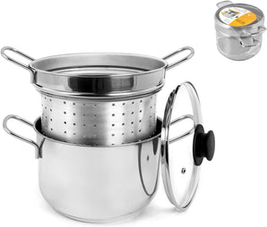 [RESIGILAT] ROYAL NORFOLK Oala paste inox, 20 cm, cu capac