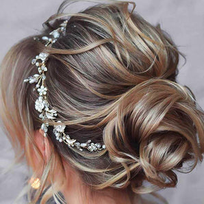 [RESIGILAT] Accesorii par Mireasa Vita de Par Cristal Argintiu