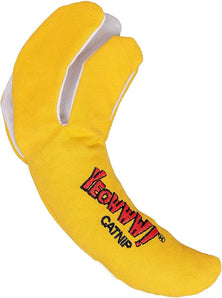 [RESIGILAT] Jucarie pisici banana, galbena, 15,2 cm