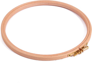 [RESIGILAT] Cerc pentru broderie Elbesee, lemn de fag, 17,8 cm, cu șurub metalic de fixare