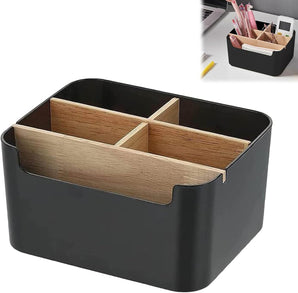 [RESIGILAT] Organizator birou bambus cu 5 compartimente negru