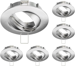[RESIGILAT] Rama plafon incastrata CIRC rotunda 6 buc aluminiu mat