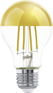 [RESIGILAT] Lampa LED E27 cu oglinda aurie 7,5 w 806 lumeni 2700 K