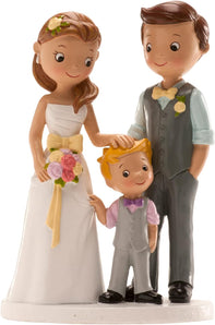 [RESIGILAT] Figurine mire si mireasa pentru tort, marime unu