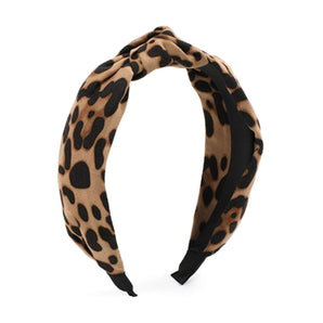 [RESIGILAT] Bentita leopard pentru femei si fete cu dungi innodate