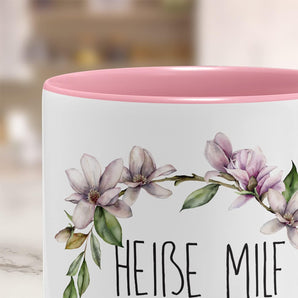 [RESIGILAT] OM3 Cana cafea, mesaj MILF sexy, ceramica 325 ml, roz