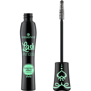 Mascara essence Lash PRINCESS efect de gene false, negru, pentru volum, curbare, definire și alungire, fără microparticule de plastic sau nanoparticule, fără parfum, pachet 1 buc (12ml)