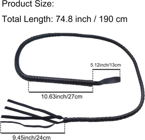 [RESIGILAT] Bici din Piele pentru Costum Cowboy Pisica Negru