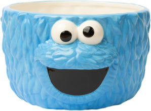 [RESIGILAT] Bol Cookie Monster Sesame Street, ceramică, 15,9 x 9 cm, albastru