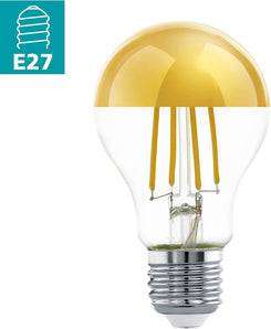 [RESIGILAT] Lampa LED E27 cu oglinda aurie 7,5 w 806 lumeni 2700 K