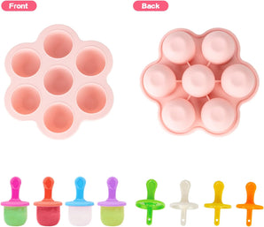 [RESIGILAT] Matrite inghetata silicon, set 7, reutilizabile, fara BPA.