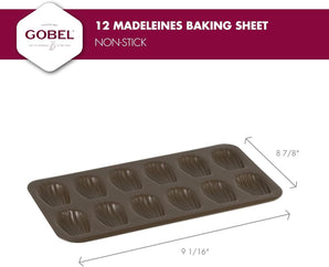 [RESIGILAT] Tava copt madeleines 12 forme antiaderente 39.5x22.5 cm