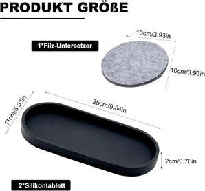 [RESIGILAT] Tava de baie neagra, 2 bucati, decorativa si de depozitare