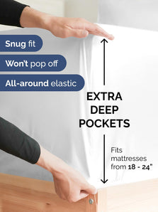 [RESIGILAT] Cearsaf cu saltea, extra adanca, alb, 45-60 cm