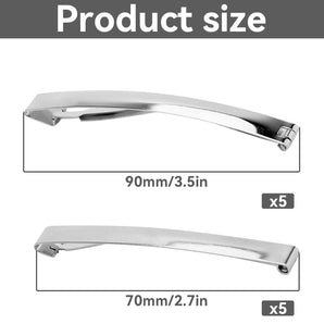 [RESIGILAT] Set 10 cleme metalice pentru păr, 2 dimensiuni, rezistente și elegante