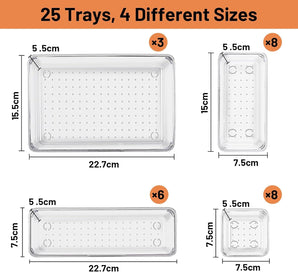[RESIGILAT] Organizator transparent 25 piese pentru sertare