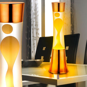 [RESIGILAT] Lampa de masa Lava C, metal, 35W, cupru, 11 x 11 x 41 cm