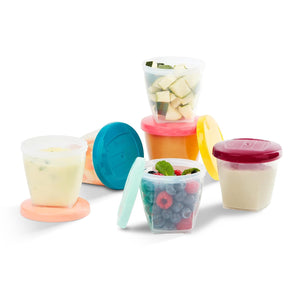 [RESIGILAT]  Set 6 recipiente pentru alimente bebeluși Babymoov Babybols, 250 ml, multicolor