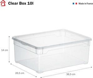 [RESIGILAT] Sundis Rotho 3368094094, Cutie depozitare cu capac, Transparenta, 3