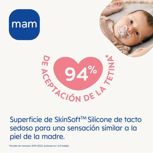 [RESIGILAT] Set suzete MAM, 3 bucăți Zi &amp; Noapte, silicon, 6 luni+