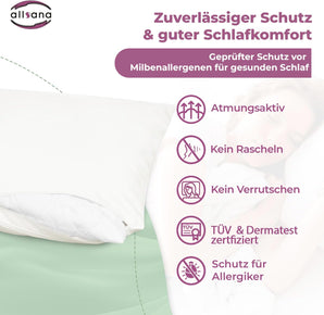 [RESIGILAT] Allsana Fata de Perna 40x60 cm, Antiacarieni, Alb