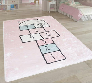 [RESIGILAT] Covor poliester roz 120x160 MANI TEXTILE TPS MARELL ETOIROS