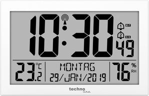 [RESIGILAT] Ceas perete digital Technoline WS 8016 alb 225x143x24 mm