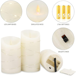 [RESIGILAT] Yinuo Candle LED, temporizator, telecomanda, decorare baie