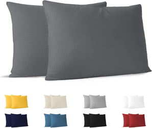 [RESIGILAT] Dreamzie Fata de perna 40x60, 100% bumbac Jersey, Antracit