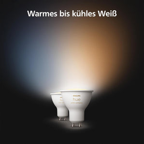 [RESIGILAT] Philips Hue White Ambiance GU10 LED 400lm 2-bucati