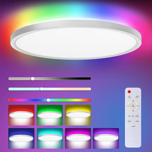 [RESIGILAT] Plafoniera LED 24W 3000K-6000K reglabila IP54 RGB