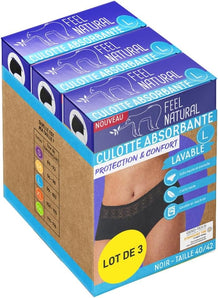 [RESIGILAT] Chiloti menstruali, L, reutilizabili, cu dantela