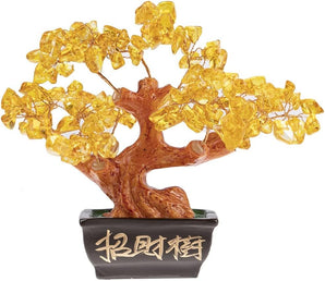 [RESIGILAT] copac Feng Shui Marron si Galben 15x17x8cm