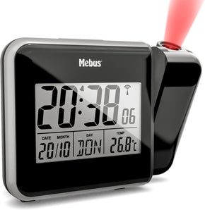 [RESIGILAT] Mebus ceas alarma radio controlat cu proiectie si termometru