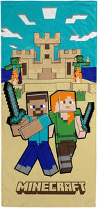 [RESIGILAT] Jay Franco Minecraft Prosop, Alex si Steve, 71 cm x 147 cm