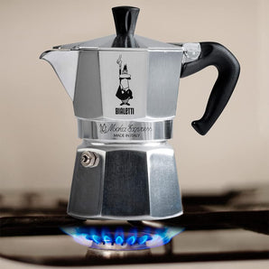 [RESIGILAT] Bialetti Moka Express, Espressor pentru aragaz, 12 cesti, argintiu