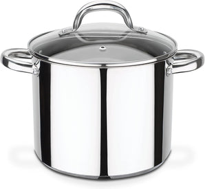 [RESIGILAT] Oala legume Montreal 20 cm inox 5 litri cu capac sticla