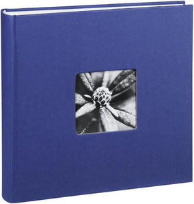 Hama Fotoalbum Jumbo 30x30 cm (Fotobuch mit 100 weißen Seiten, Album für 400 Fotos zum Selbstgestalten und Einkleben) blau