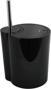 [RESIGILAT] Spirella perie si cos de gunoi Moon 2in1 negru